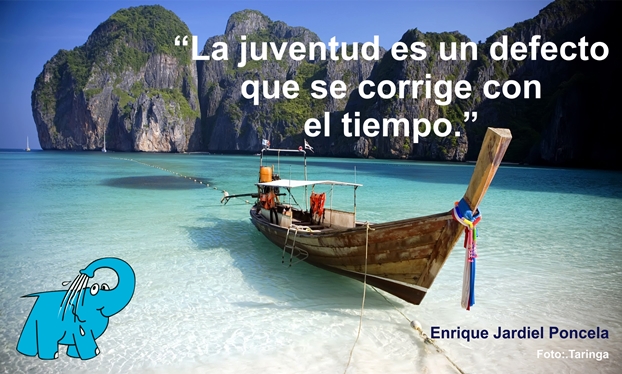 Una Enseñanza de Enrique Jardiel Poncela sobre La Edad, en La Frase del Día del Elefante Azul de Avilés